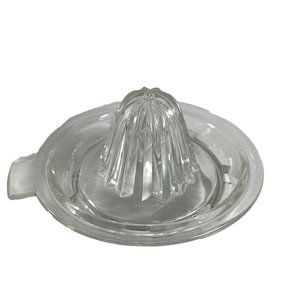 Clear Glass Reamer Juicer Lemon Lime Kitchen Decor Gadget Vintage
